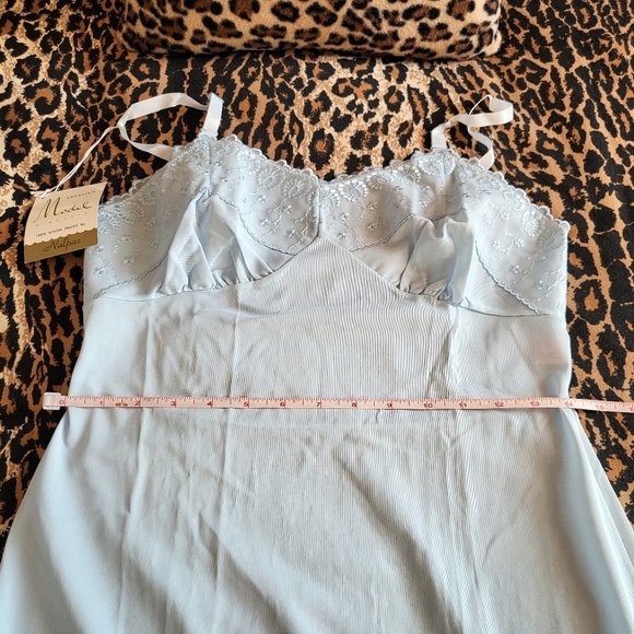 NEW RARE 60s Vintage Powder Blue Chemise, S/M - Picture 5 of 9